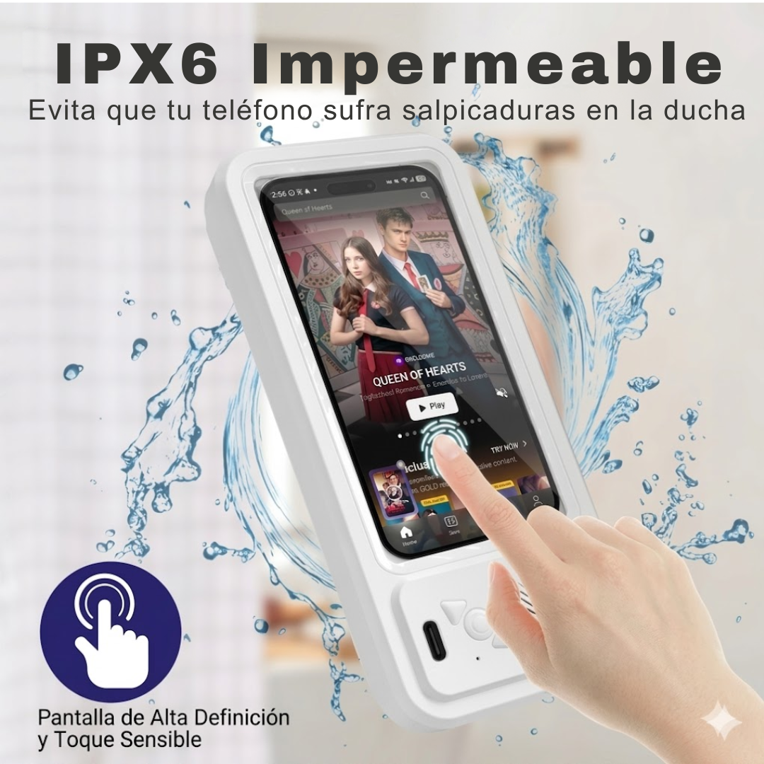 Soporte de Ducha 360° con Bluetooth